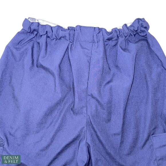 Green Town Navy Pink Ribbon Scrub Set Top & Pants XS Breast Cancer Awareness - Picture 9 of 13